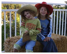 Western Party With Hay Bales